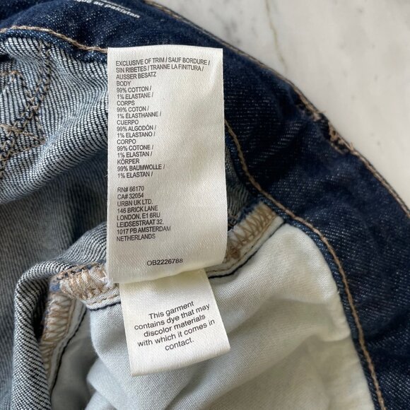 The Myra Low-Rise Carpenter Jeans by Pilcro: Crop Barrel Edition Size 28 - Picture 5 of 11